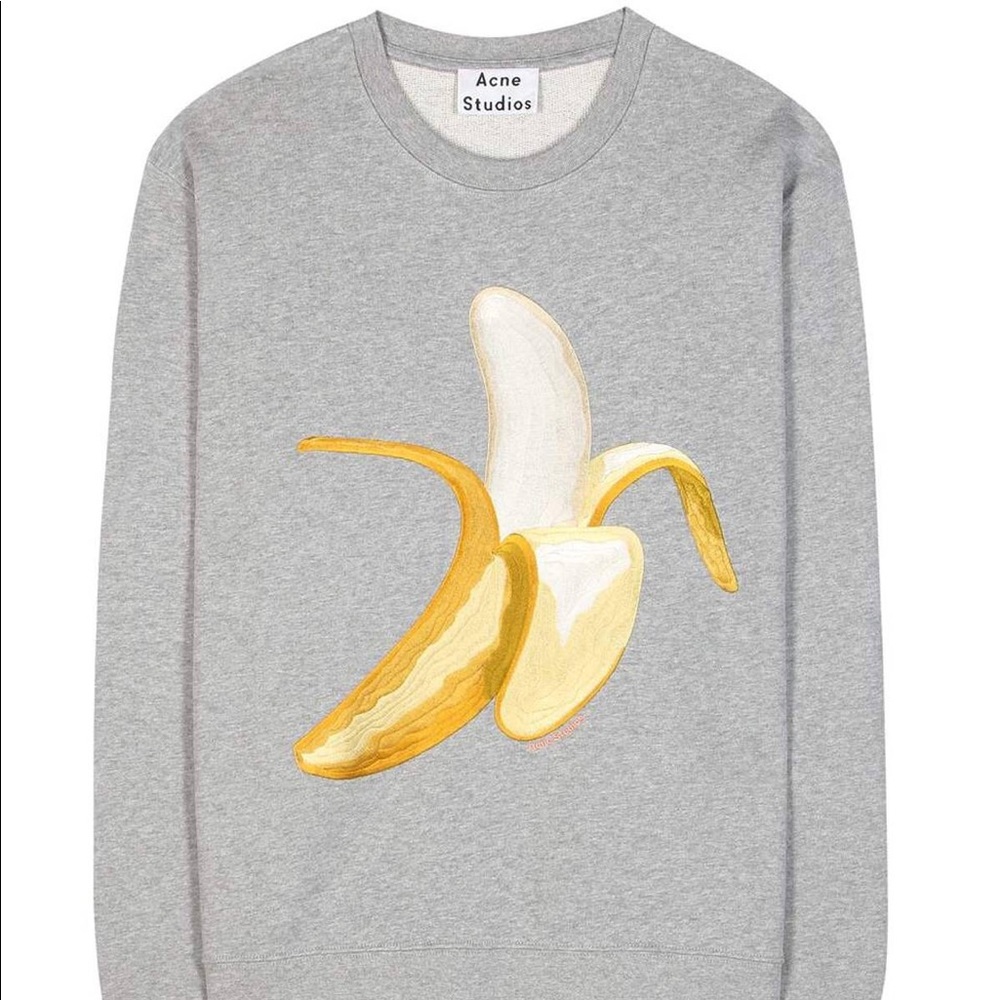 NWT Acne Studios Carly Banana Sweatshirt